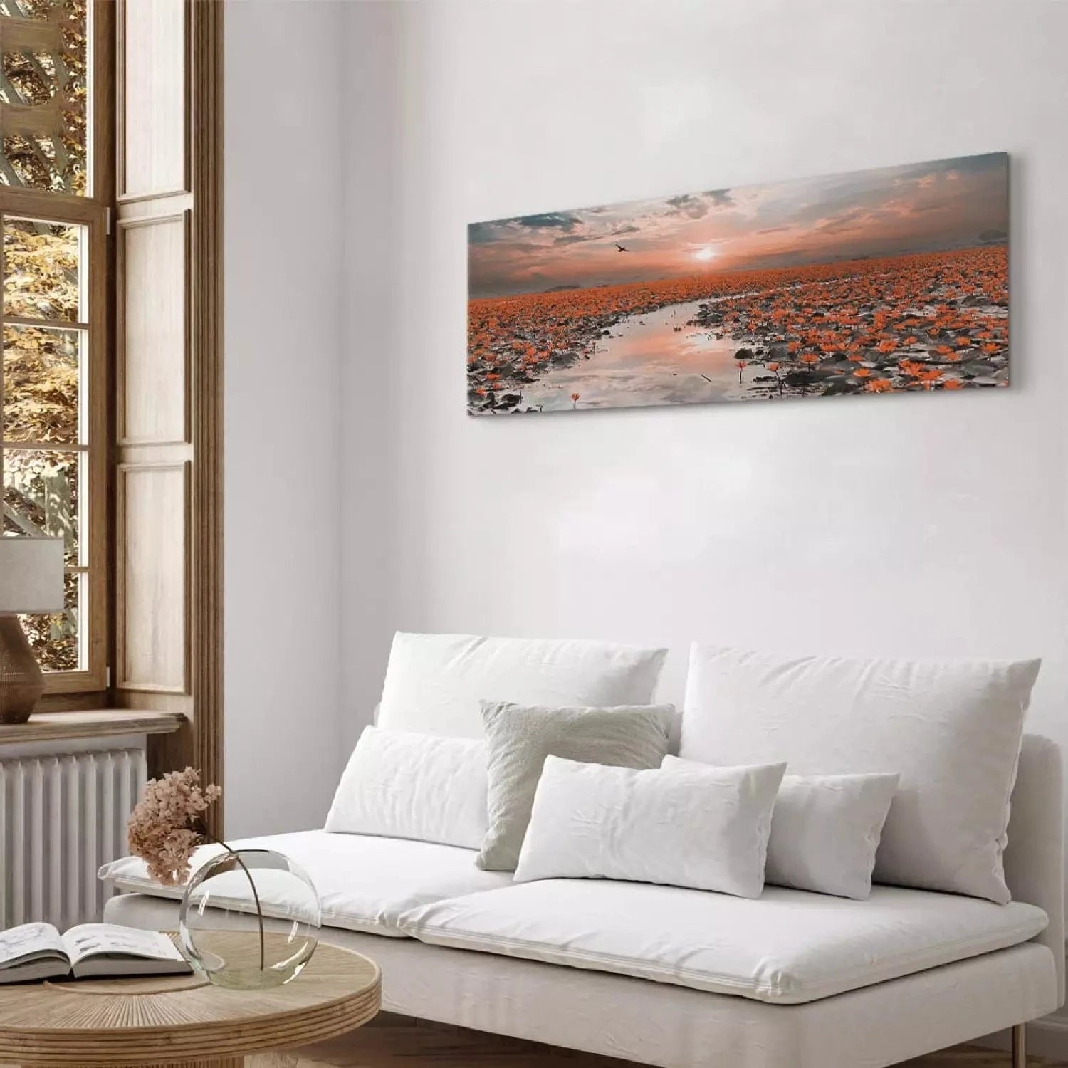 Kanva - Liliju taka - pelēkos un rozā toņos - 107304 ART XL