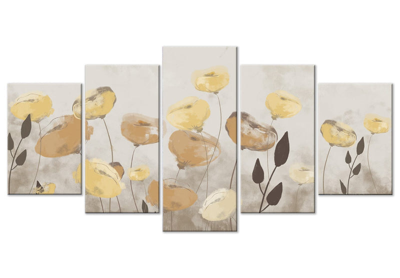Seinapildid - Unimagunipõld - pruunid ja kollased lilled, 145178 G-ART