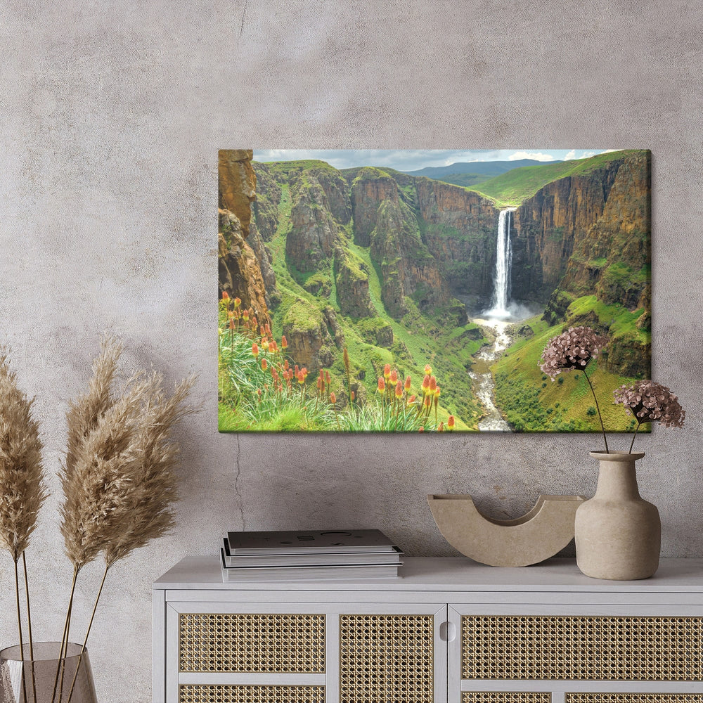 Kanva - Majestātisks ūdenskritums Lesoto, N-1562 X-ART