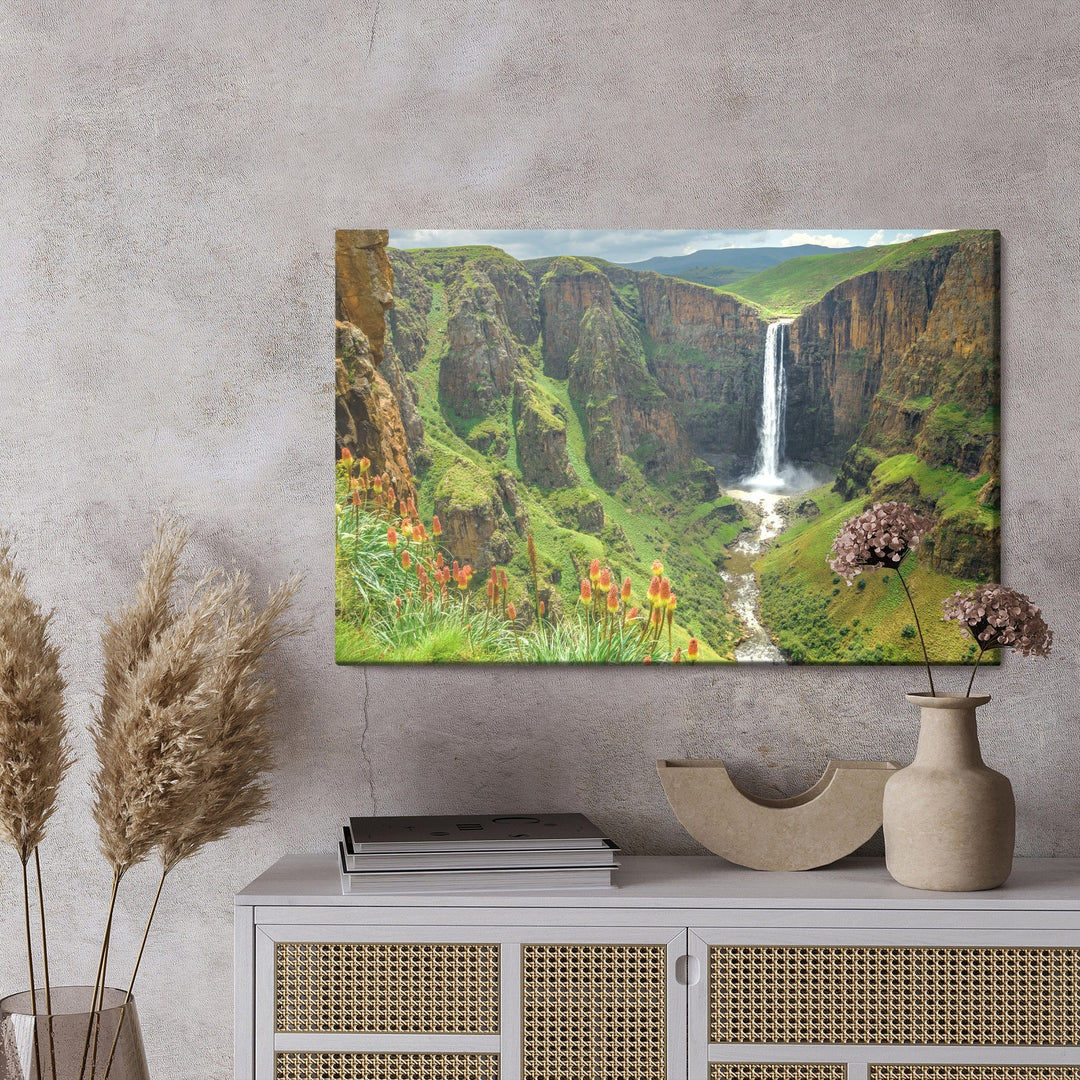 Kanva - Majestātisks ūdenskritums Lesoto, N-1562 X-ART