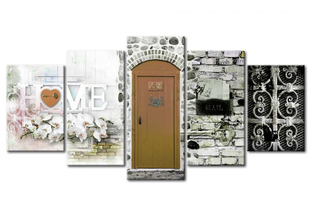 Glezna mājīgam interjeram - HOME - Mīlestības māja, (x5), 92629 G-ART