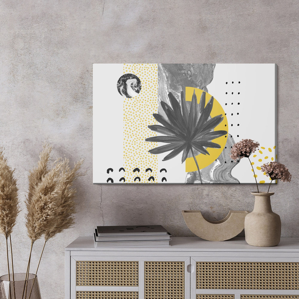 Kanva - Mākslas darbs ar lapām un rakstiem, N-1632 X-ART