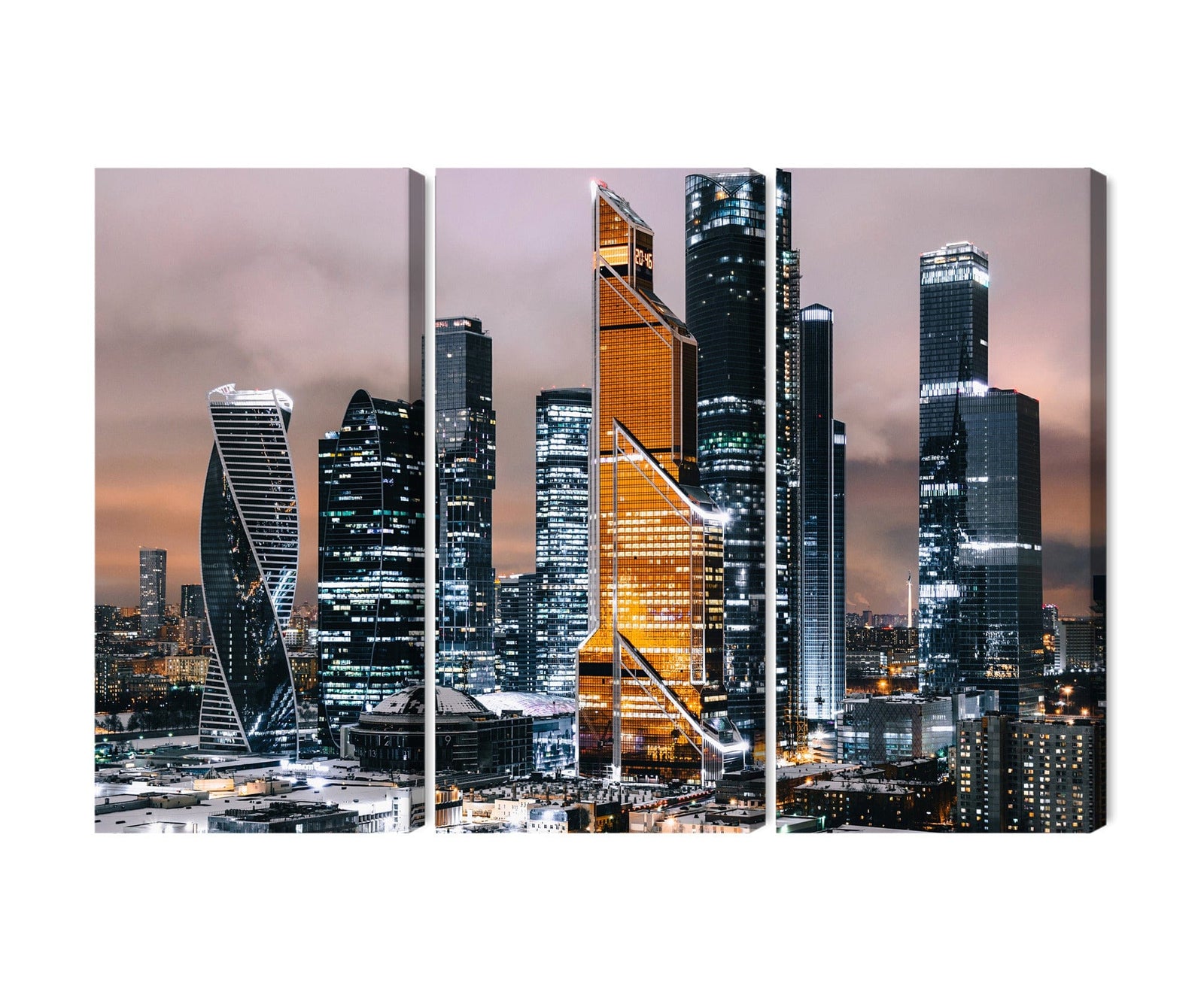 Kanva: Maskavas panorāma, melna/taupe X-ART