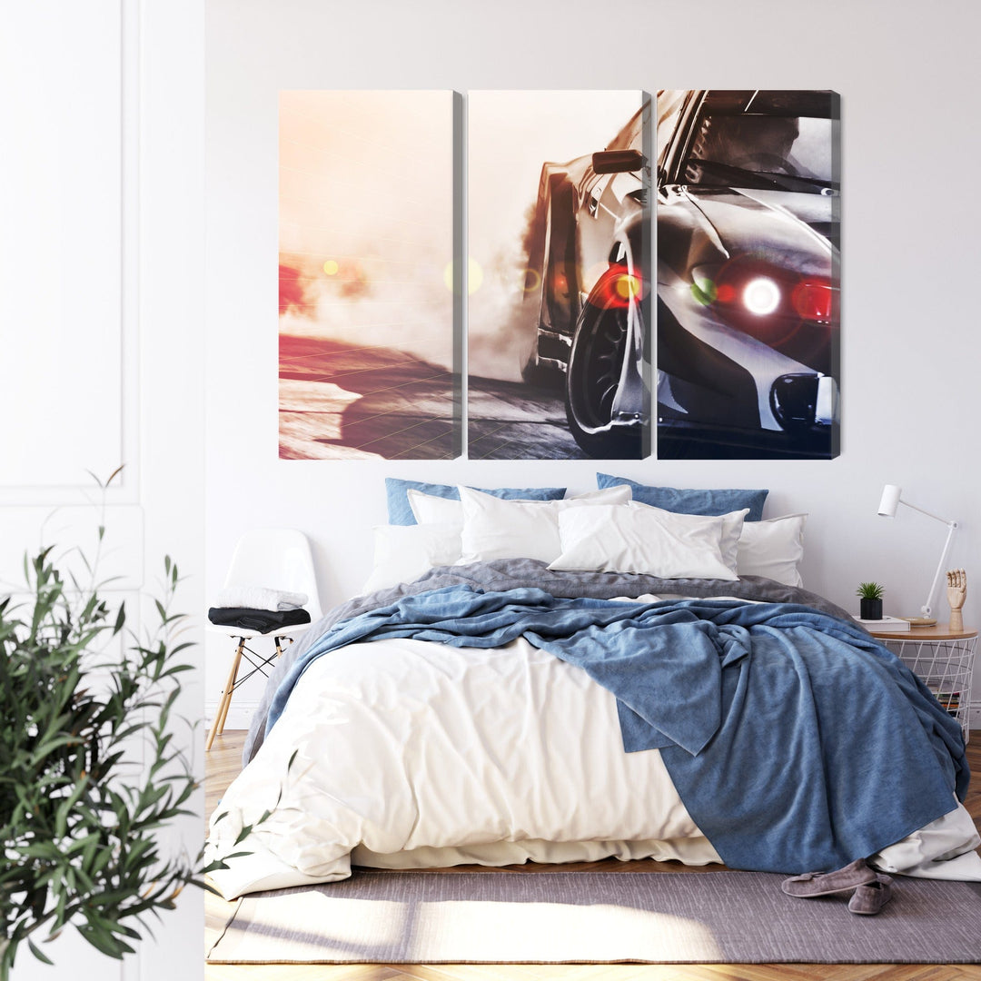 Kanva - Melna driftējoša automašīna, N-3493 X-ART