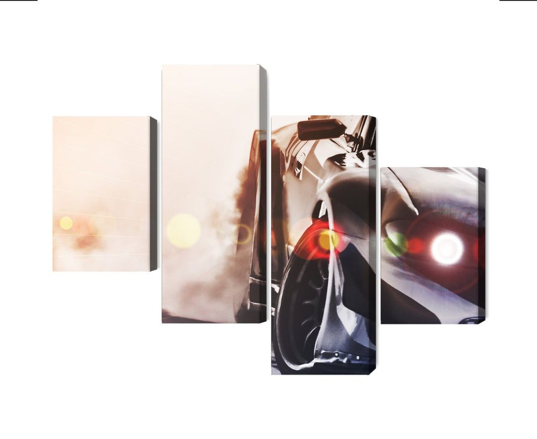 Kanva - Melna driftējoša automašīna, N-3496 X-ART