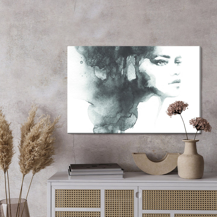 Kanva - Melnbaltā sievietes portrets, N-934 X-ART