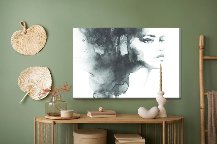 Kanva - Melnbaltā sievietes portrets, N-934 X-ART