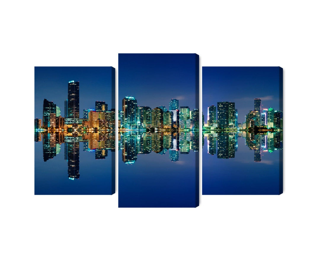 Kanva - Miami panorāma naktī, N-2341 X-ART
