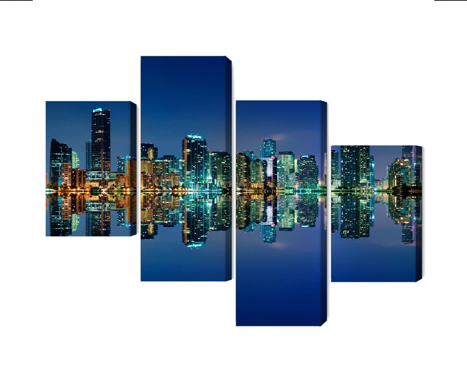 Kanva: Miami panorāma naktī, zila X-ART