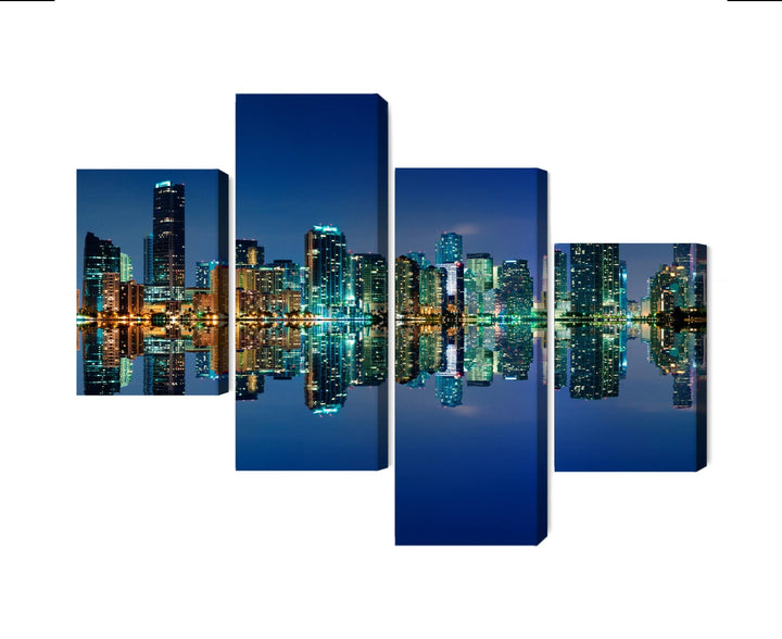 Kanva: Miami panorāma naktī, zila X-ART