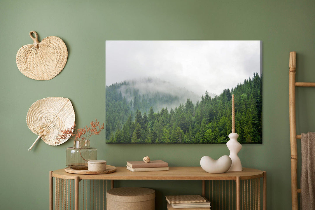 Kanva - Migla virs skujkoku meža, N-1231 X-ART