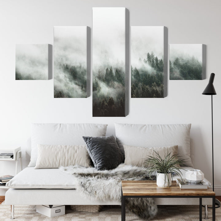 Kanva - Miglaina meža ainava, N-1898 X-ART