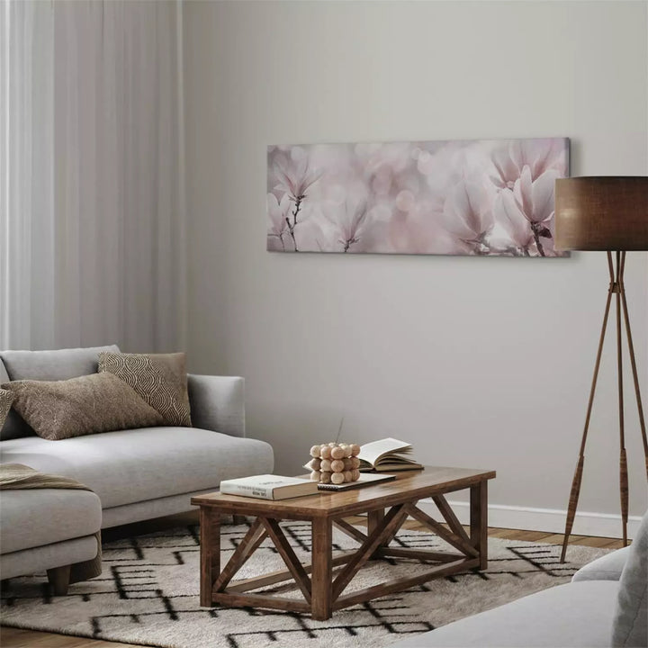 Glezna "Miglaini Ziedi" – Rozā Magnolijas Interjeram ART XL