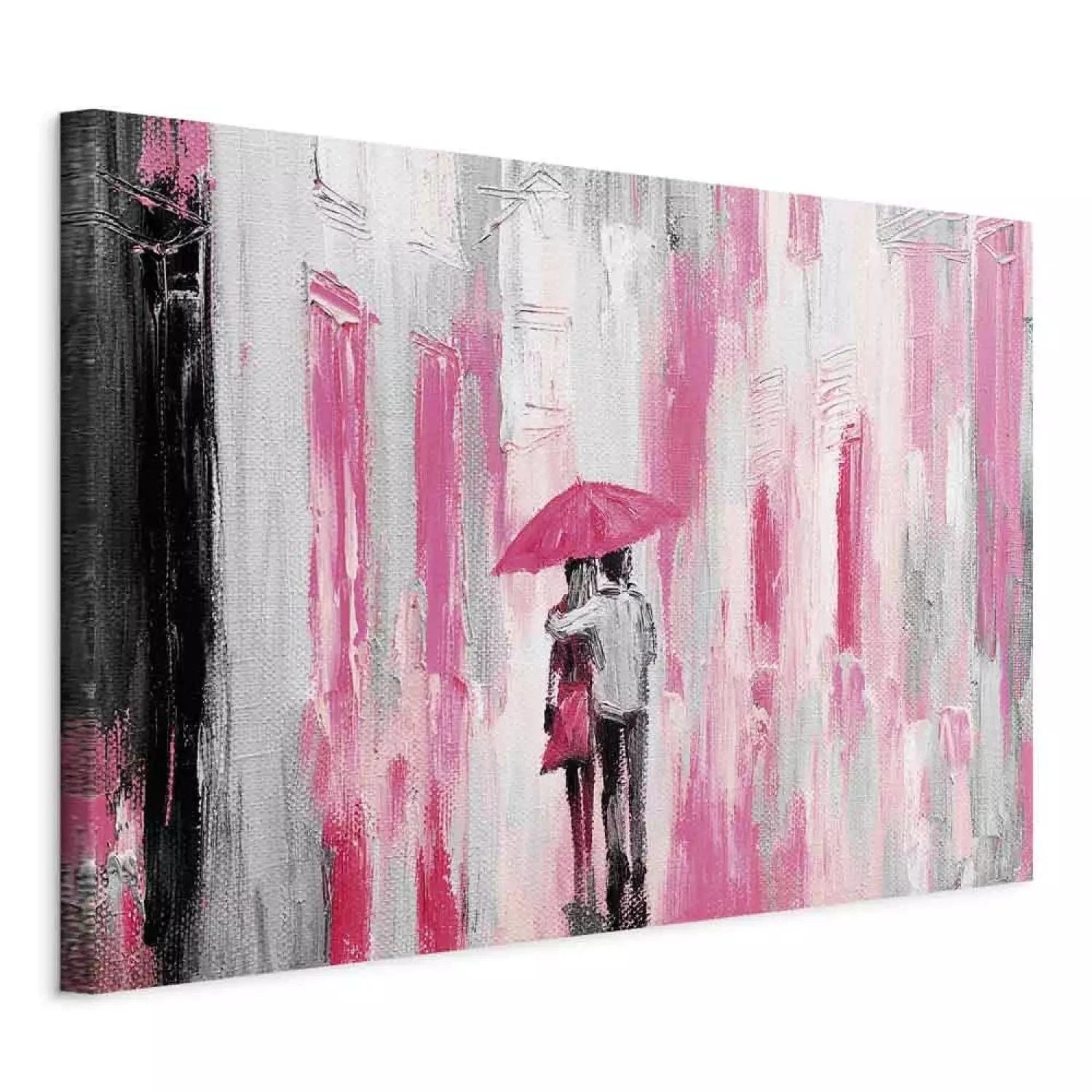 Kanva - Mīlestība zem lietussarga (1-daļīga), rozā krāsā G-ART