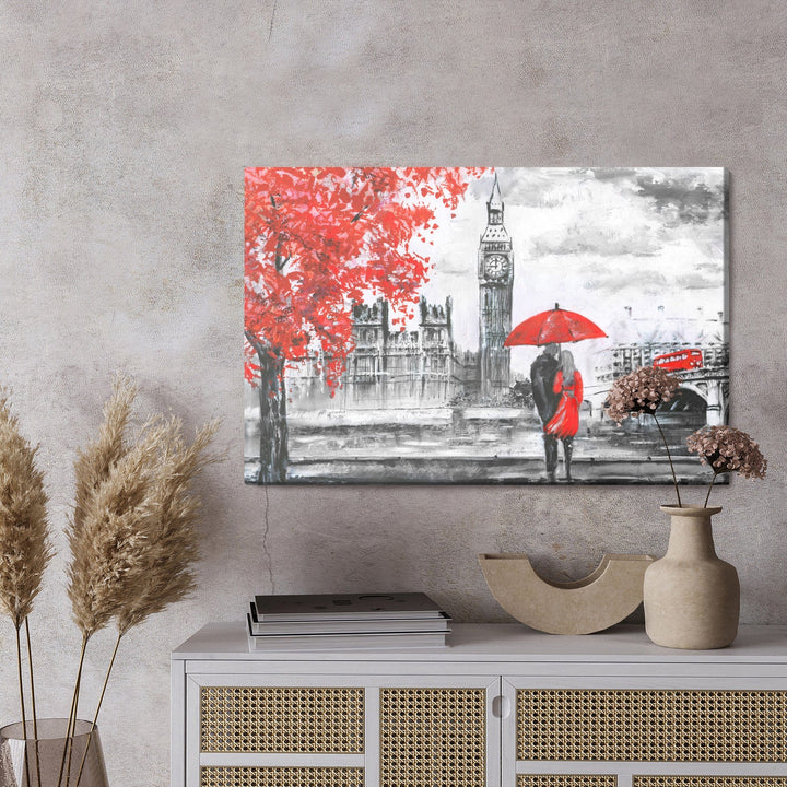 Kanva - Mīlētāji, kas apbrīno Londonu, N-1293 X-ART