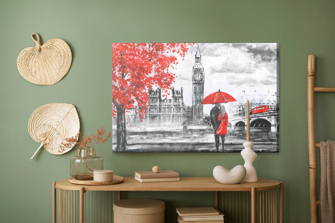 Kanva - Mīlētāji, kas apbrīno Londonu, N-1293 X-ART