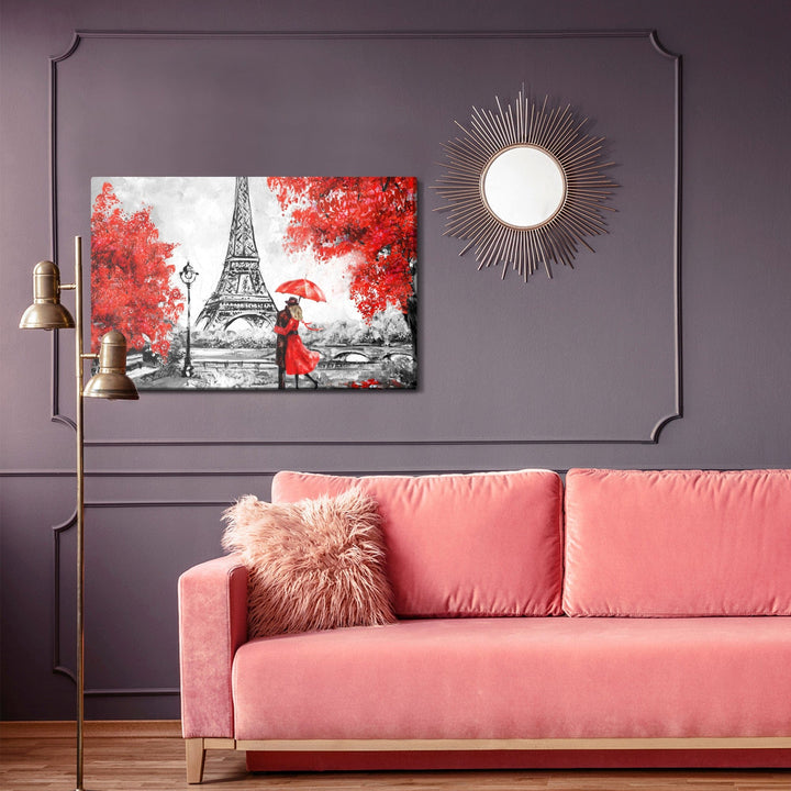 Kanva - Mīļotāji, kas apbrīno Eifeļa torni, N-1105 X-ART