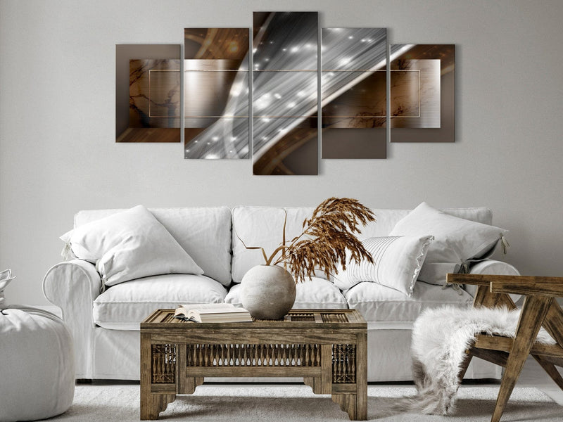 Canva - Modern abstraction in brown tones, 144511 G-ART