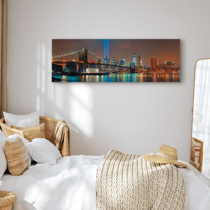 Kanva - Ņujorka: Skaistā nakts, brūnos toņos, 93949 ART XL