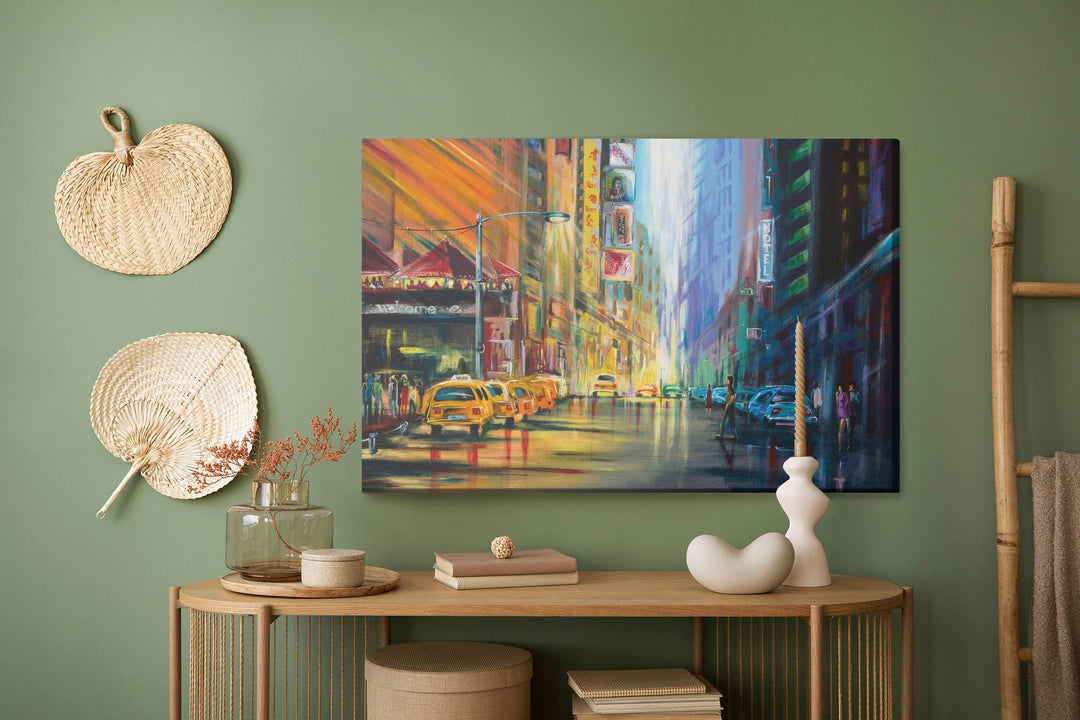 Kanva - Ņujorkas centrs, gluži kā uzgleznot, N-1393 X-ART