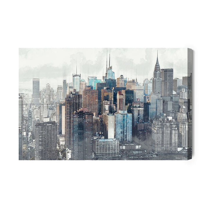 Kanva - Ņujorkas pilsētas panorāma, N-118 X-ART