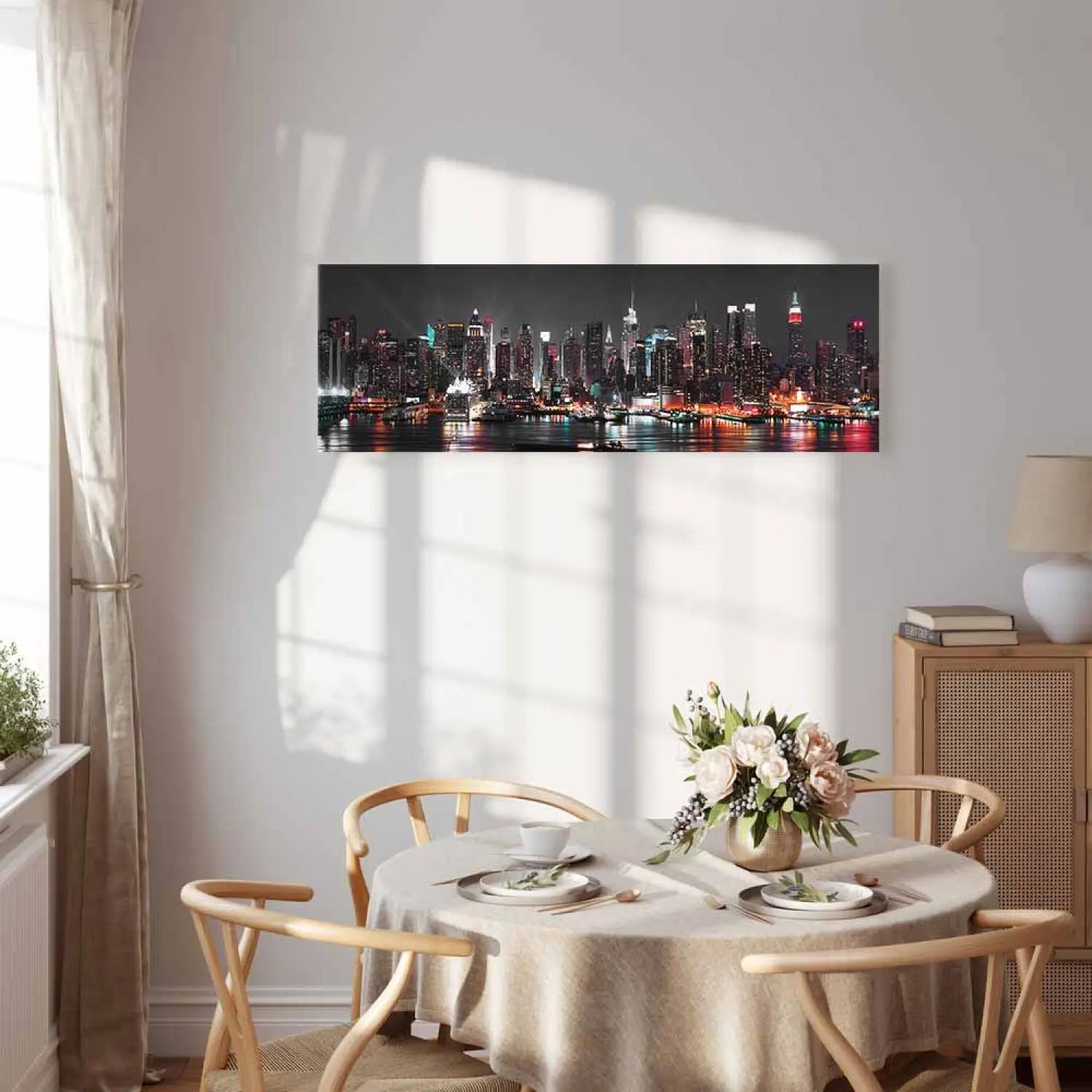 Kanva - Ņujorkas sapnis - Ņujorkas panorama tumši pelēkā , 94068 ART XL