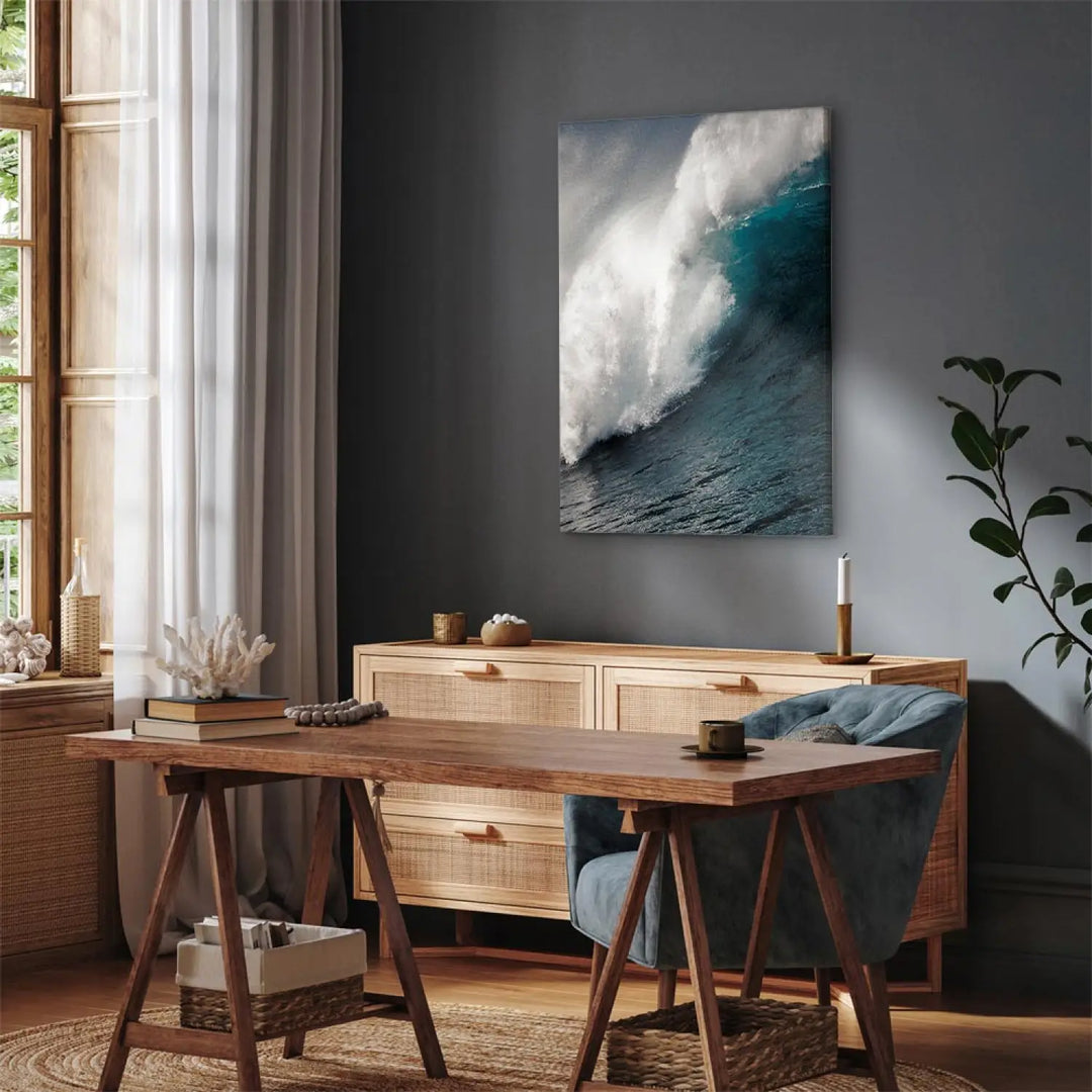 Canvas-taulut - Meren aalto - sininen, 117267
