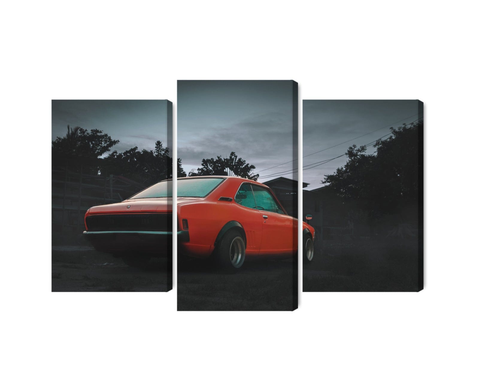 Kanva - Oranža retro automašīna, N-3408 X-ART