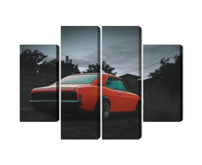 Kanva - Oranža retro automašīna, N-3409 X-ART