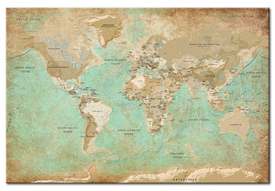 Glezna - Pasaules karte: Celadona ceļojums, 96056 Tapetenshop.lv.
