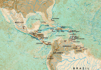 Kanva - Pasaules karte: Celadona ceļojums, 96056 G-ART.