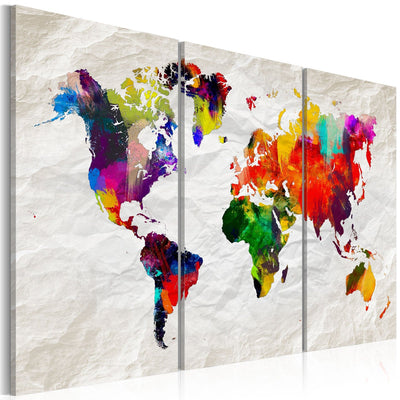 Kanva Pasaules karte: Varavīksnes trakums II, 98181 G-ART.