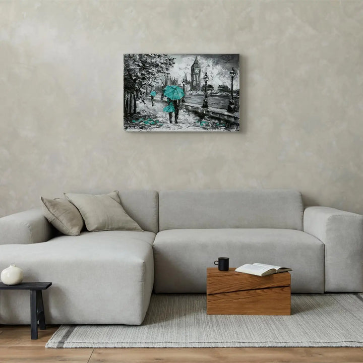 Glezna - Pastaiga pa Londonu (x 1), tirkīza ART XL