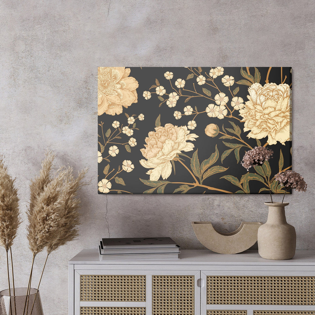 Kanva - Peonijas ar kātiem X-ART