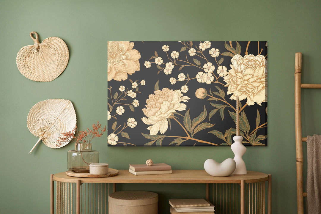 Kanva - Peonijas ar kātiem X-ART