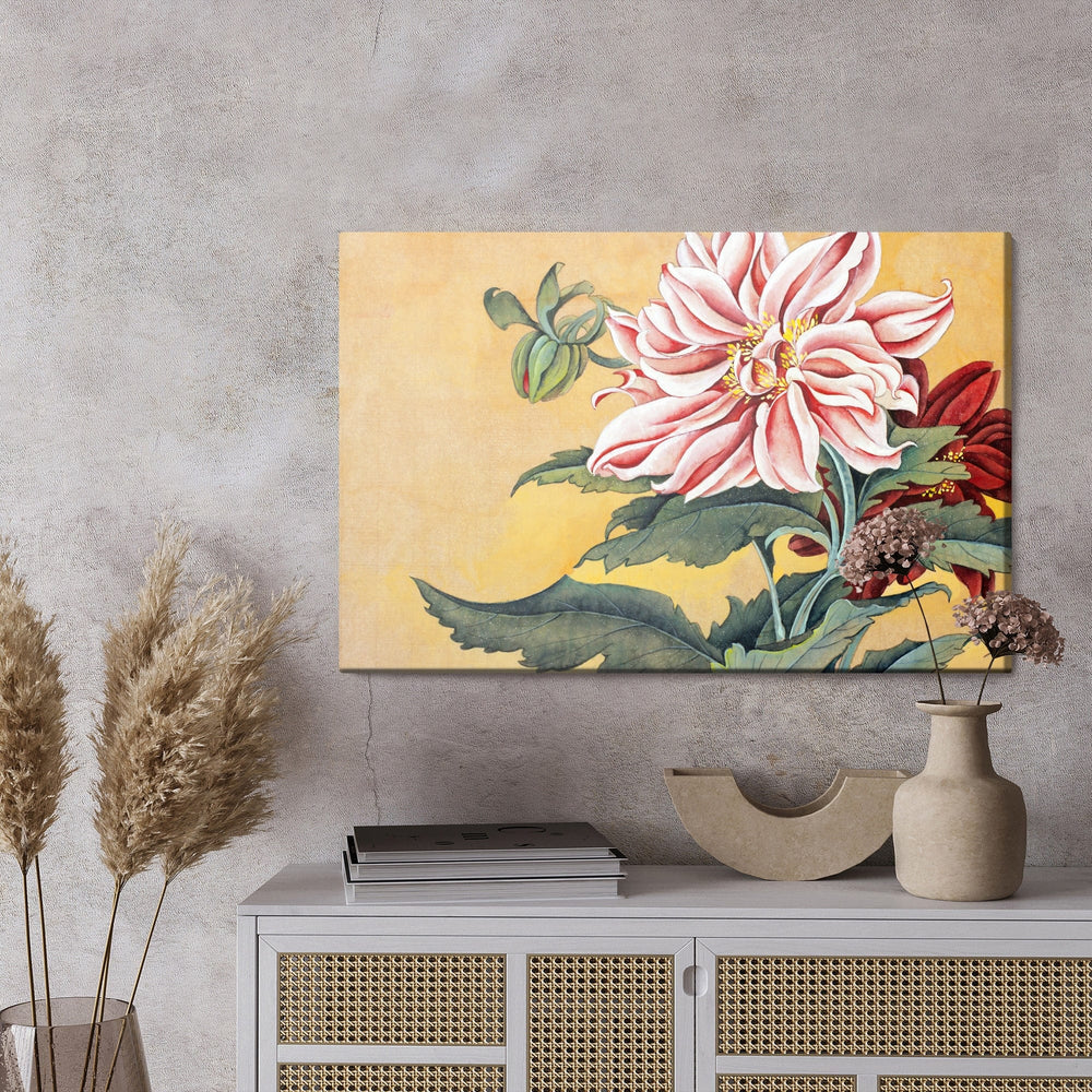 Kanva - Peonijas ar lapām X-ART