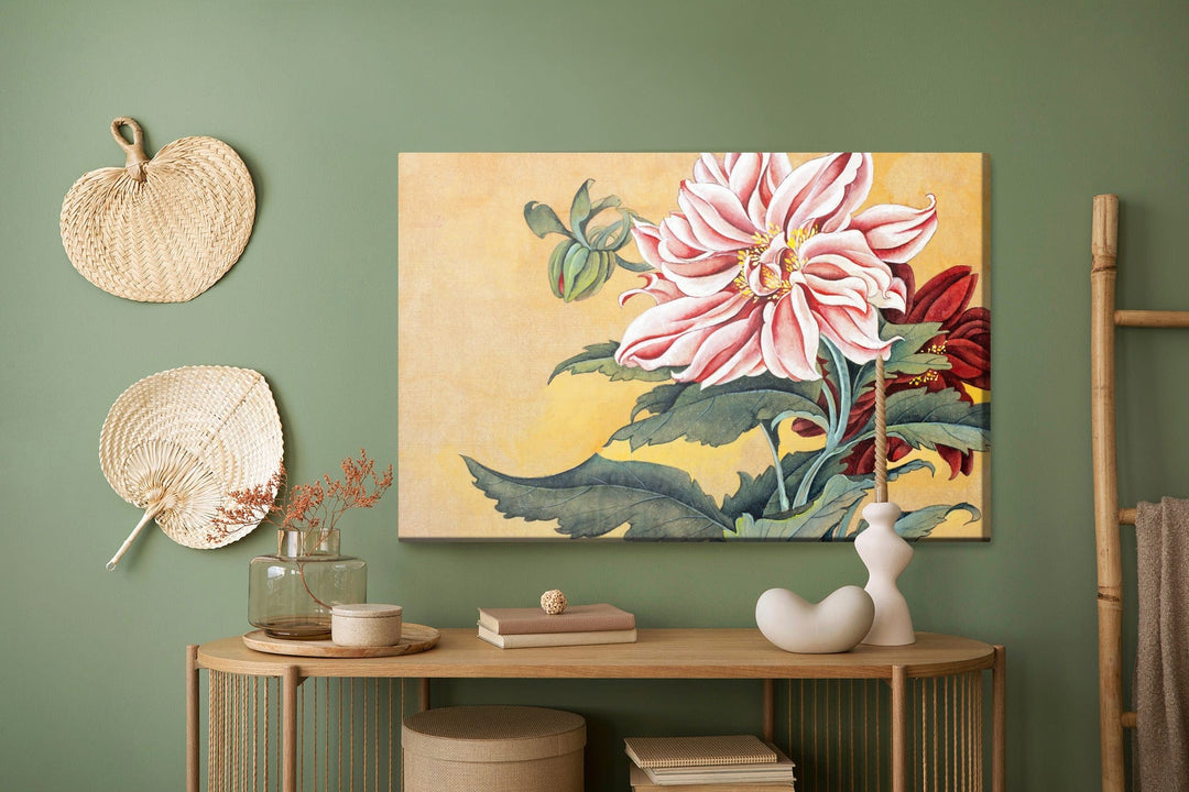 Kanva - Peonijas ar lapām X-ART