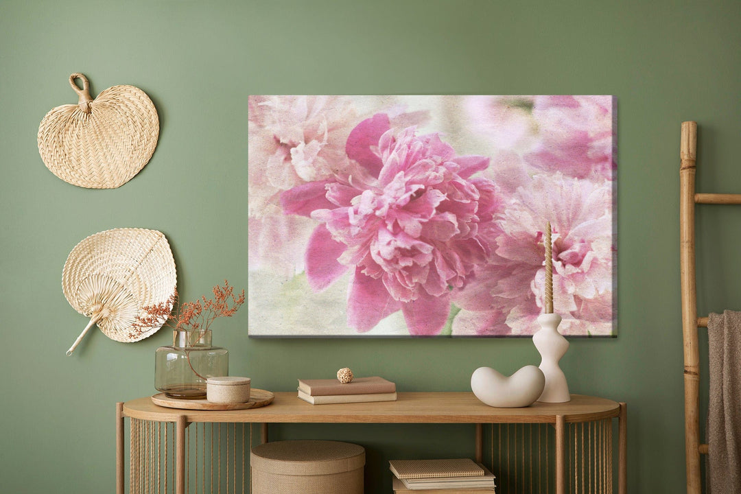 Kanva - Peonijas retro stilā, N-290 X-ART