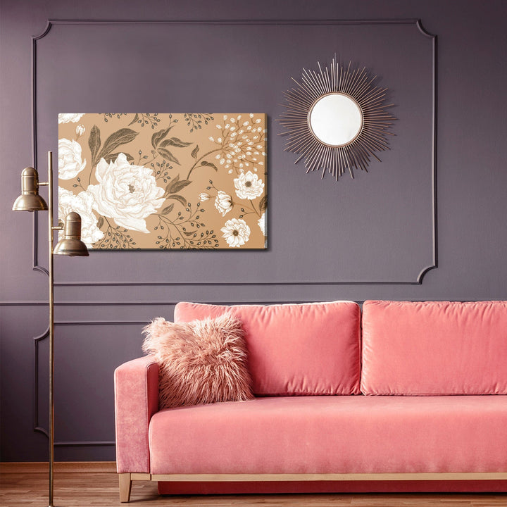 Kanva - Peonijas un lapas, N-269 X-ART