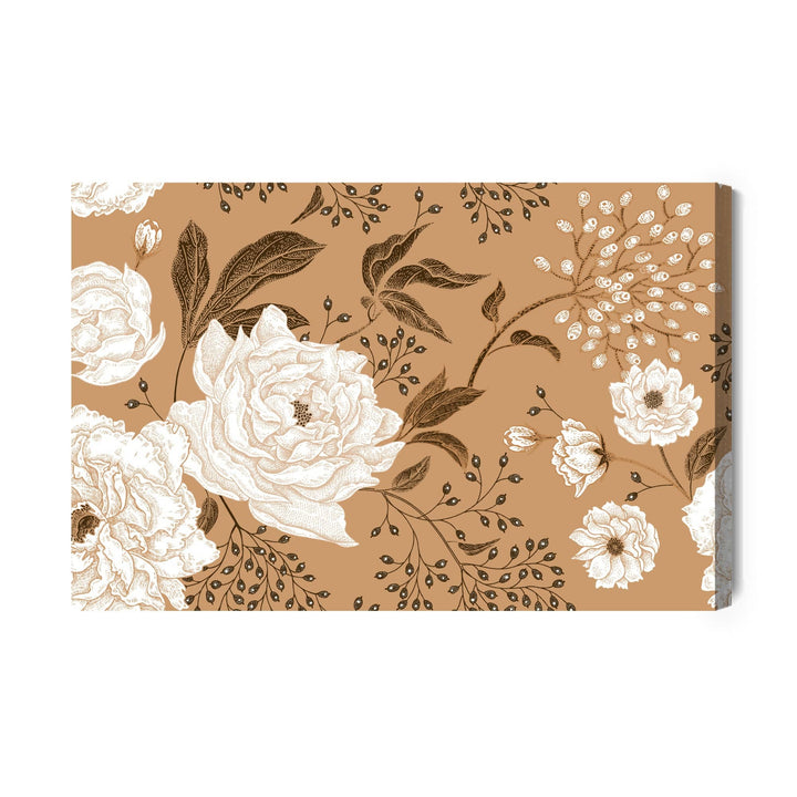 Kanva - Peonijas un lapas, N-269 X-ART