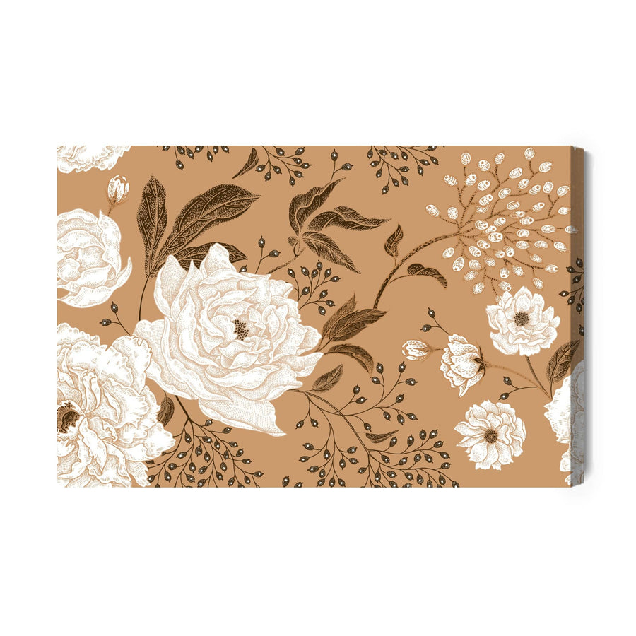 Kanva - Peonijas un lapas, N-269 X-ART