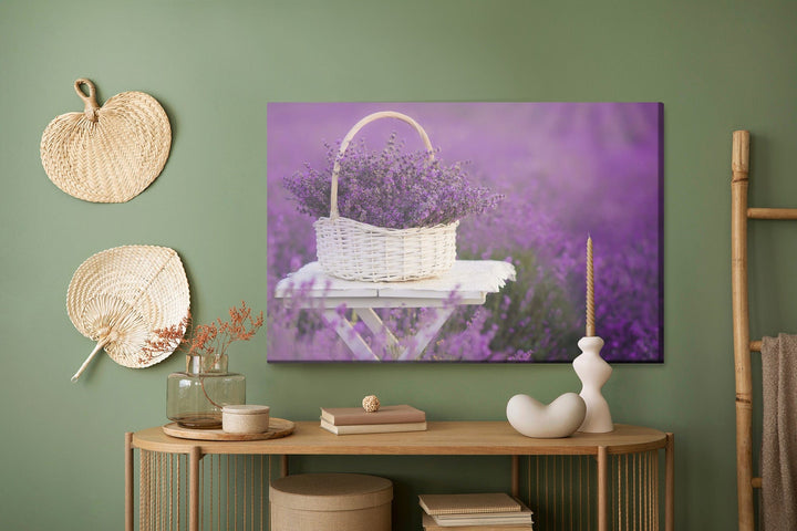 Kanva - Pīts grozs ar lavandu, N-1488 X-ART