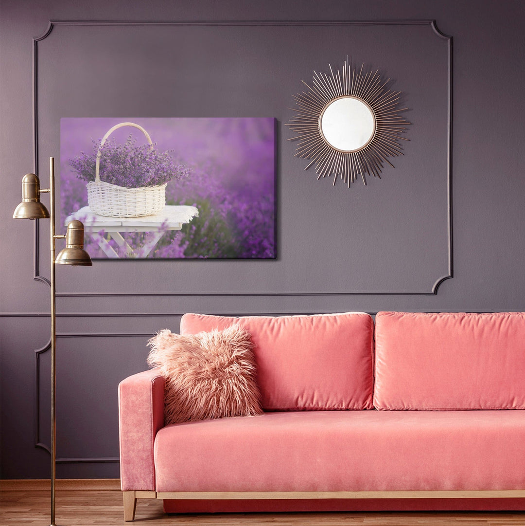 Kanva - Pīts grozs ar lavandu, N-1488 X-ART