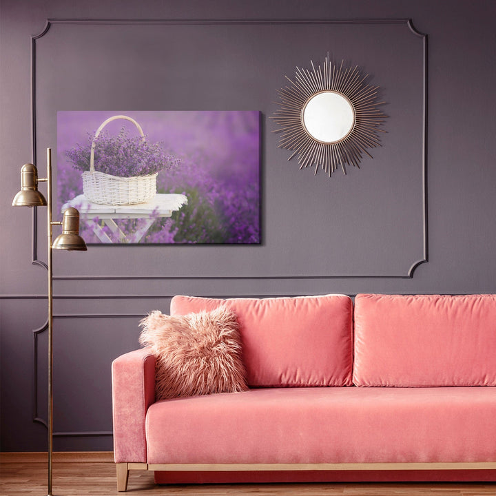 Kanva - Pīts grozs ar lavandu, N-1488 X-ART