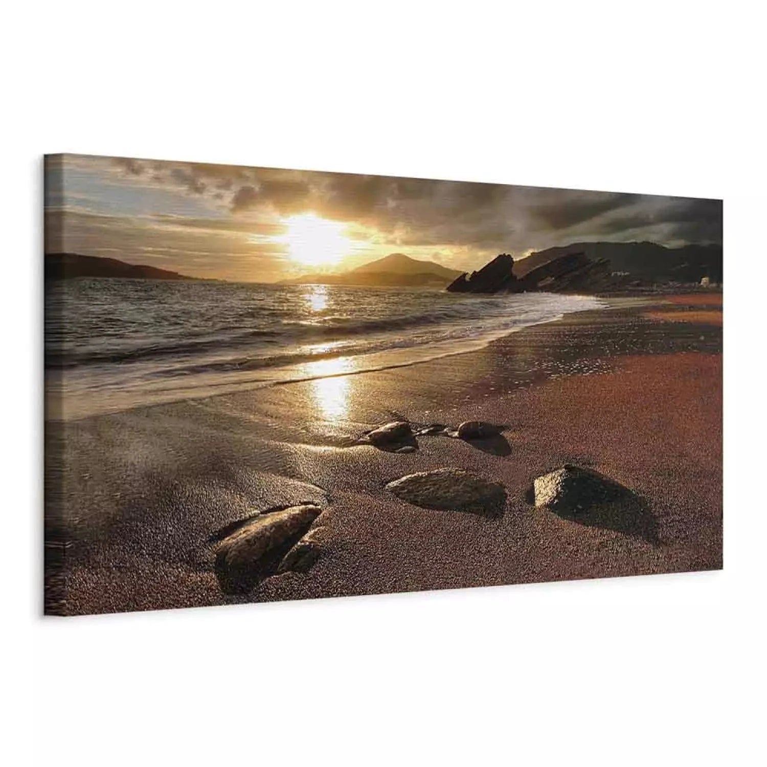 Kanva - Pludmale Rafailovici - ainava ar saulrietu, (x 1) - 128968 G-ART