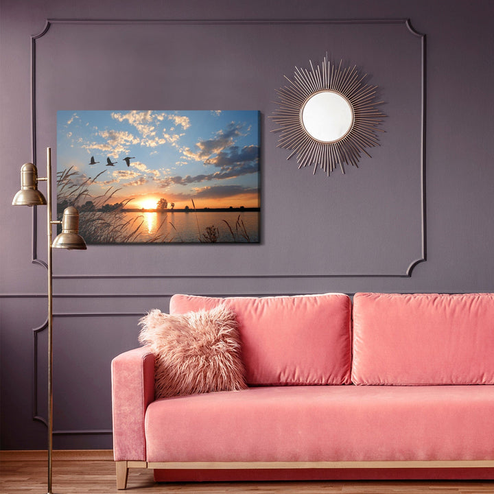 Kanva - Putni saulrietā, N-842 X-ART