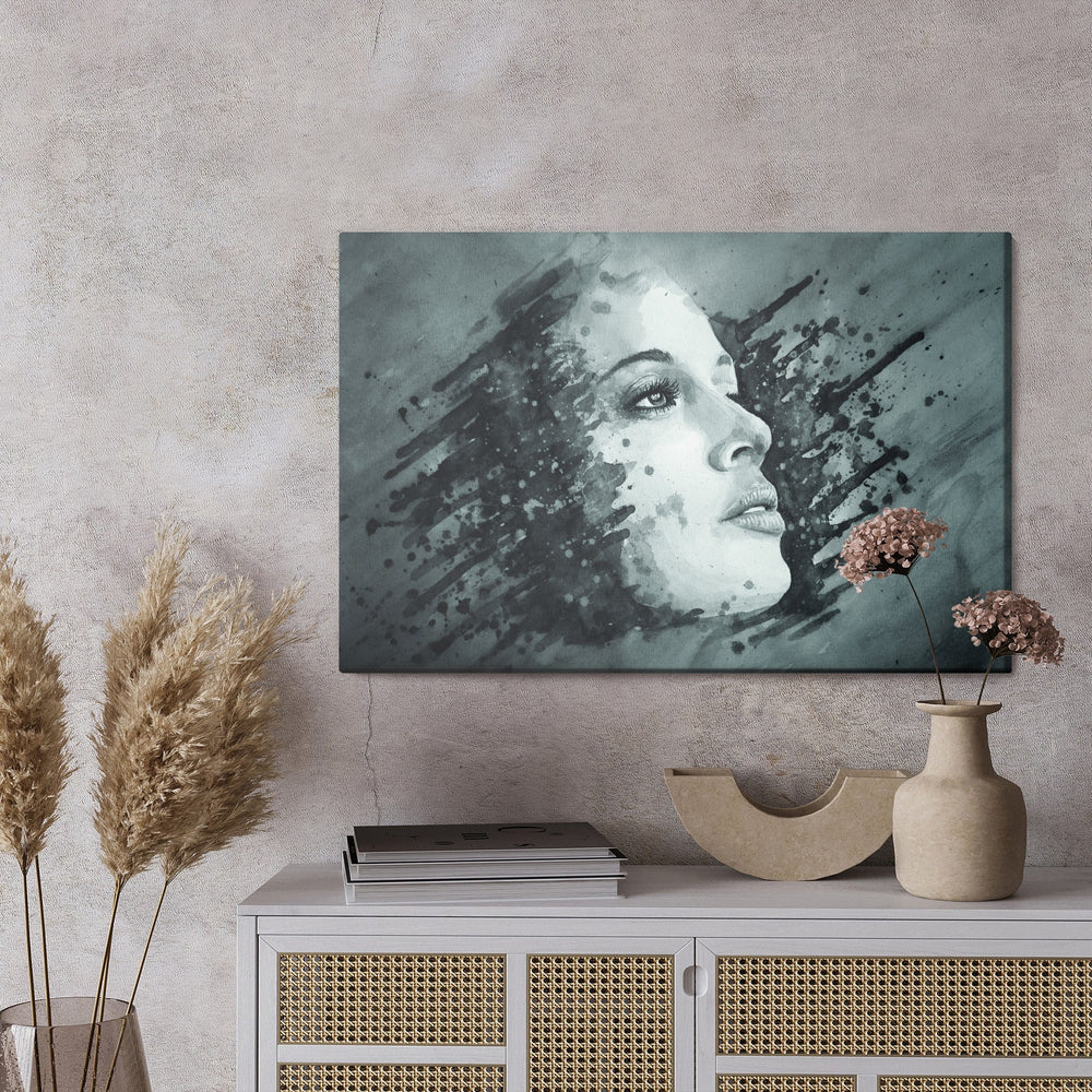 Kanva - Reālistiska sievietes sejas glezna, N-946 X-ART