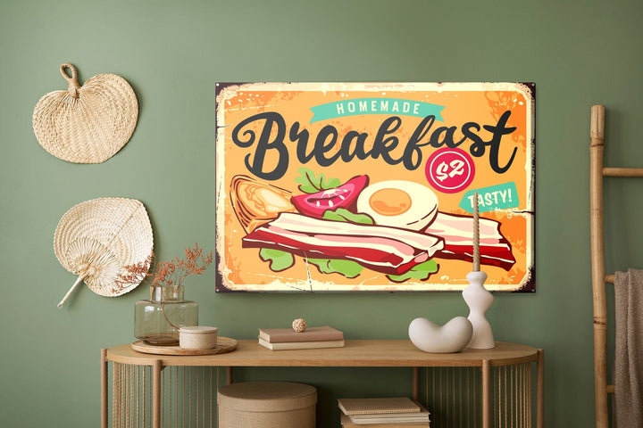 Kanva - Retro stila angļu brokastis, N-2915 X-ART