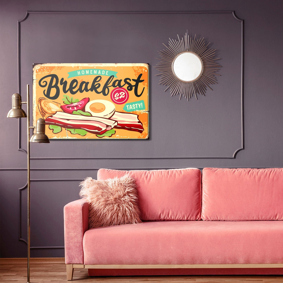 Kanva - Retro stila angļu brokastis, N-2915 X-ART