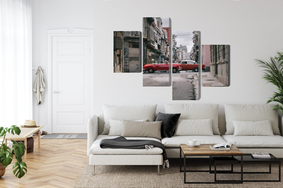 Kanva - Retro stila automašīnas Kubā, N-2388 X-ART